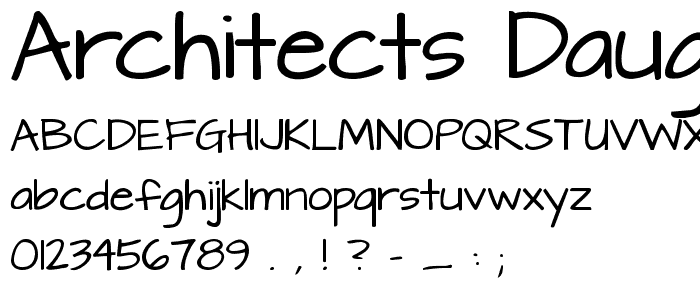 Architects Daughter font